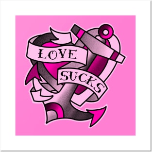 Love sucks, perfect gift for a friend who got dumped! Posters and Art